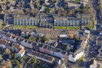 Aerial view, St. Georg Senioren Wohnanlage Wörthstraße, Baukau, Herne, Ruhr area, North