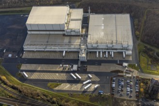 Aerial view, Nordfrost logistics centre, former colliery Unser Fritz, Am Malakowturm, Unser Fritz,