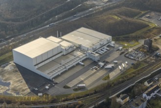 Aerial view, Nordfrost logistics centre, former colliery Unser Fritz, Am Malakowturm, Unser Fritz,