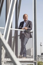 DEU Germany Germany Berlin The federal chairman of the Verdi trade union, Frank Bsirske, poses in