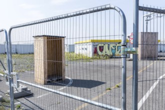 DEU Germany Germany Berlin The abandoned site of the Tempohome, a temporary container settlement,