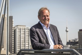 DEU Germany Germany Berlin The federal chairman of the Verdi trade union, Frank Bsirske, poses in
