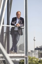 DEU Germany Germany Berlin The federal chairman of the Verdi trade union, Frank Bsirske, poses in