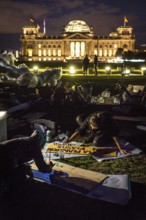 DEU Germany Germany Berlin Protests for climate protection.setting up for the demonstration the