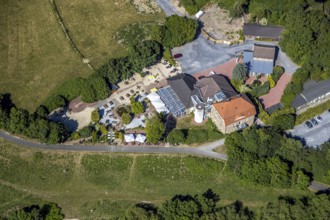 Aerial view, Landhaus Grum, Hattingen, Ruhr area, North Rhine-Westphalia, Germany, outdoor