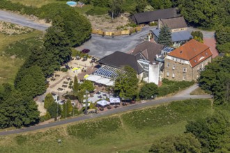 Aerial view, Landhaus Grum, Hattingen, Ruhr area, North Rhine-Westphalia, Germany, outdoor