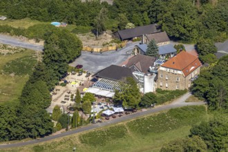 Aerial view, Landhaus Grum, Hattingen, Ruhr area, North Rhine-Westphalia, Germany, outdoor