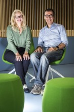 DEU Germany Germany Berlin Kirsten Kappert-Gonther and Cem Özdemir are running for the leadership
