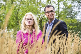 DEU Germany Germany Berlin Kirsten Kappert-Gonther and Cem Özdemir are running for the leadership
