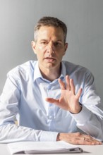 DEU Germany Germany Berlin Interview between the European head of the property group Akelius, Ralf