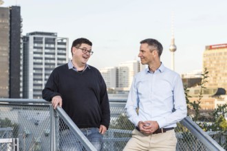 DEU Germany Germany Berlin Interview between the European head of the property group Akelius, Ralf