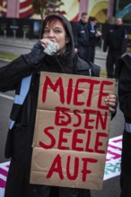 DEU Germany Germany Berlin Demonstration against rent increase and gentrification.eating and