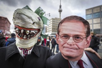 DEU Germany Germany Berlin Demonstration against rent increases and gentrification. rent shark and