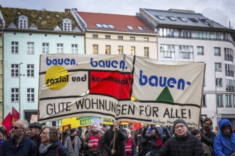 DEU Germany Germany Berlin Demonstration against rent increases and gentrification. Demand for more