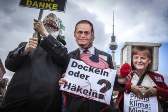 DEU Germany Germany Berlin Demonstration against rent increases and gentrification. rent shark,