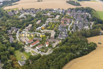 Aerial view, residential area Presidential Estate, Heiligenhaus, Ruhr area, North Rhine-Westphalia,