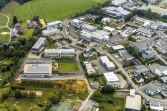 Aerial view, commercial area Hetterscheidt-Nord, IMS Röntgensysteme GmbH, Thormann GmbH,
