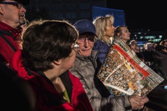 DEU Germany Germany Berlin Light projections and art installations to mark the 30th anniversary of