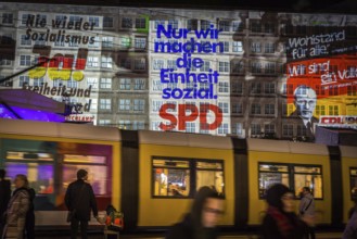 DEU Germany Germany Berlin Light projections and art installations to mark the 30th anniversary of