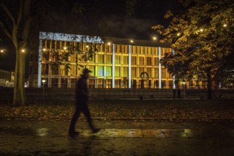 DEU Germany Germany Berlin Light projections and art installations to mark the 30th anniversary of