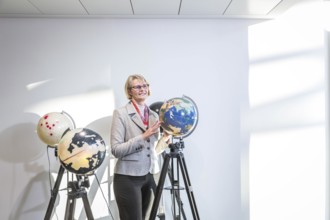 DEU Germany Germany Berlin Federal Education Minister Anja Karliczek poses for photos