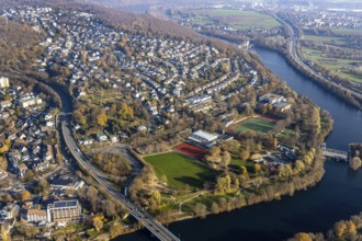 Aerial photo, overview Herdecke, Ruhr, Herdecke, Ruhr area, North Rhine-Westphalia, Germany, DE,