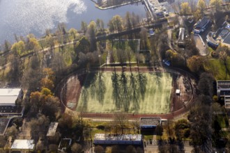 Aerial view, sports and leisure centre, TSV 1863 Herdecke, Herdecke, Ruhr area, North