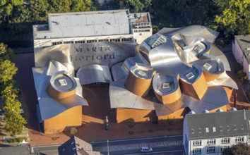 Aerial photograph, Marta Herford Museum, Herford city, Herford, Ostwestfalen-Lippe, OWL, North