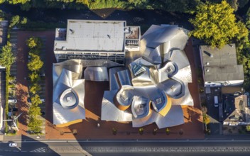 Aerial photograph, Marta Herford Museum, Herford city, Herford, Ostwestfalen-Lippe, OWL, North