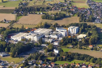 Aerial view, Herforder Brauerei, Schweicheln-Bermbeck, Hiddenhausen, Ostwestfalen-Lippe, OWL, North