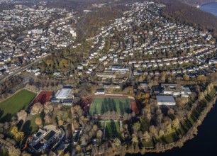 Aerial view, overview Herdecke, Ruhr, Herdecke, Ruhr area, North Rhine-Westphalia, Germany, DE,