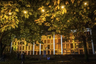DEU Germany Germany Berlin Light projections and art installations to mark the 30th anniversary of