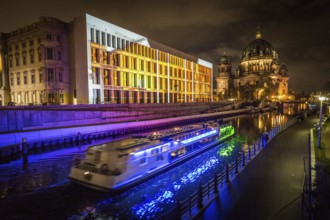 DEU Germany Germany Berlin Light projections and art installations to mark the 30th anniversary of