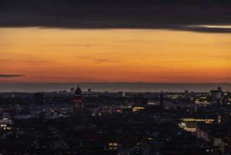 DEU Germany Germany Berlin Sunset over the city