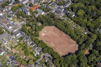 Aerial view, Horst Stadium, Spvg. Arminia Holsterhausen, Herne, Ruhr area, North Rhine-Westphalia,