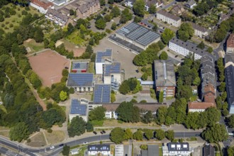 Aerial photo, Mont-Cenis-Gesamtschule, Herne, Ruhr area, North Rhine-Westphalia, Germany,