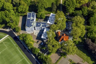 Aerial photo, Parkhotel Herne, Herne, Ruhr area, North Rhine-Westphalia, Germany, DE, Europe,