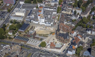 Aerial photograph, LWL Museum of Archaeology, demolition of Adler Haus, new building site