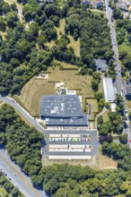 Aerial photo, Wananas swimming pool, Herne, Ruhr area, North Rhine-Westphalia, Germany, distance