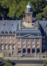 Aerial view, town hall Herne, Herne, Ruhr area, North Rhine-Westphalia, Germany, authority, DE,