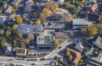 Aerial photo, Alfred-Delp-Schule, Rhynern, Hamm, Ruhr area, North Rhine-Westphalia, Germany,
