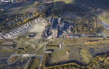 Aerial view, former Ost Heinrich Robert colliery, Pelkum, Hamm, Ruhr area, North Rhine-Westphalia,