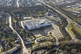 Aerial view, Zurbrüggen Wohn-Zentrum Herne, Herne-Süd, Herne, Ruhr area, North Rhine-Westphalia,