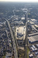 Aerial photo, Lidl Vertriebs GmbH, Herne-Süd, Herne, Ruhr area, North Rhine-Westphalia, Germany,