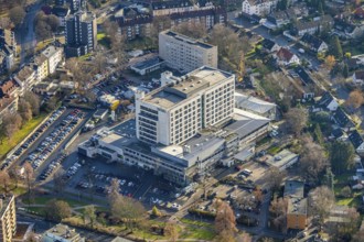 Aerial view, Marienhospital Herne, Klinikum der Ruhr-Universität Bochum, Herne-Mitte, Herne, Ruhr