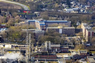 Aerial view, Shamrock Park on which a future centre with two 17-storey high-rise buildings is