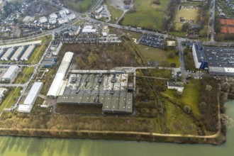 Aerial photo, company for mechanical engineering sinter works, Herne, Ruhr area, North