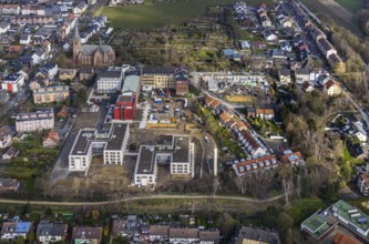 Aerial view, Widumer Höfe senior centre on the campus of the St.Elisabeth Group at