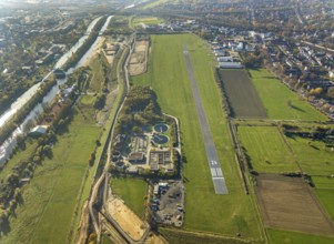 Aerial photo, Lippe reconstruction Hamm, Lippe floodplain recreation area, City of Hamm, Lippe