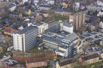 Aerial view, hospital St. Anna Hospital, Herne, Ruhr area, North Rhine-Westphalia, Germany, DE,